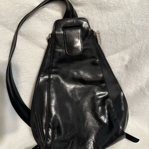 HOBO Black Leather Backpack